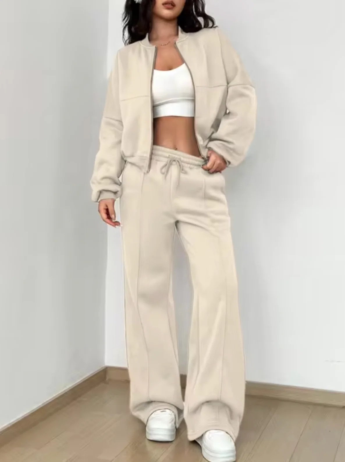 Miriam | Cotton bomber and trousers set - Image 6