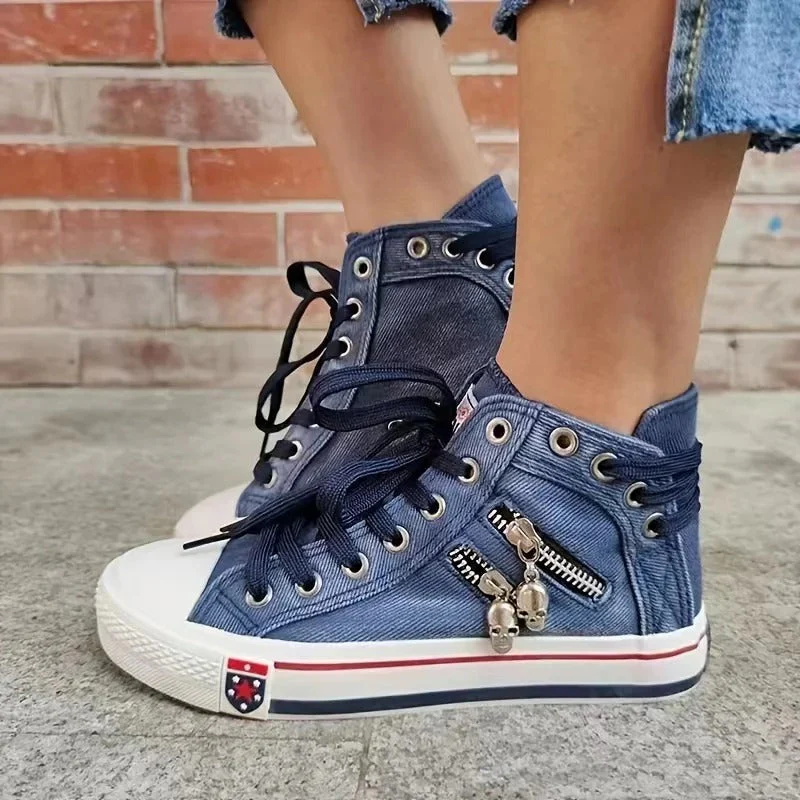 Miriam® | Denim Style Sneakers - Image 2