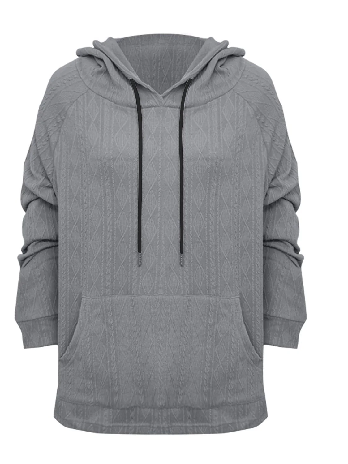 Miriam | Full size long sleeve drawstring hoodie - Image 13
