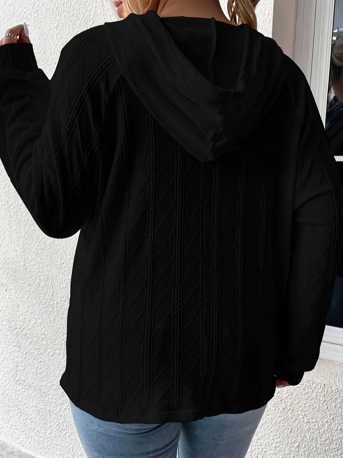 Miriam | Full size long sleeve drawstring hoodie - Image 30