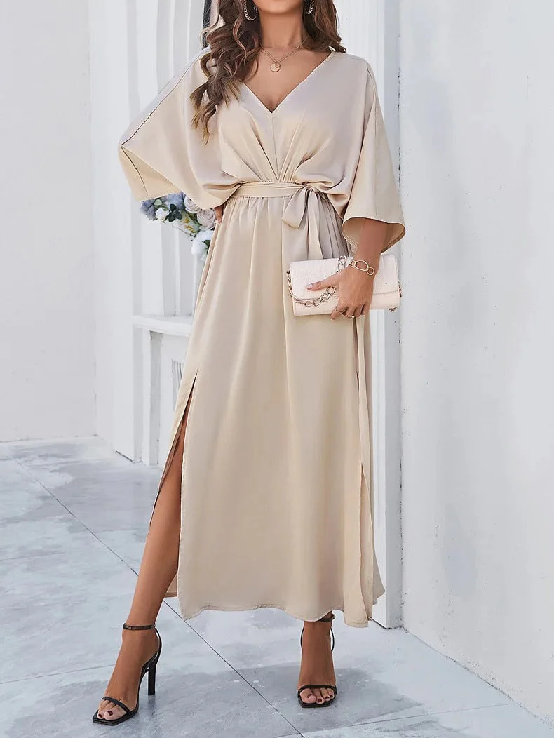 Miriam® | Long dress with slit for women - Image 4