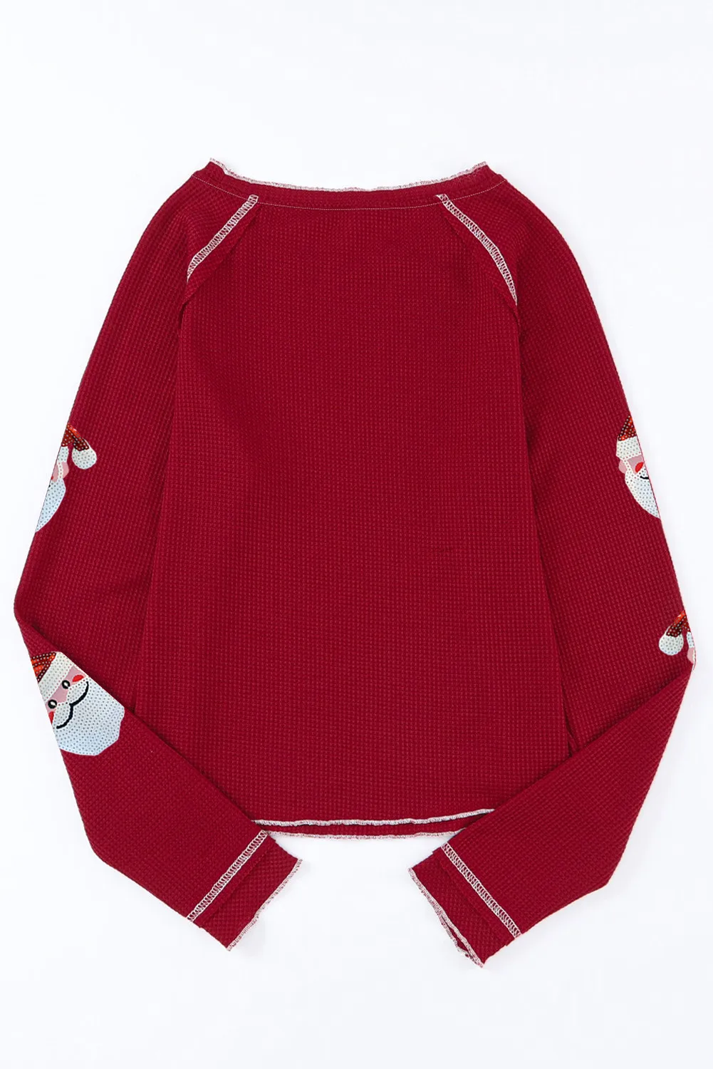 Miriam | Long sleeve blouse with Santa Claus crew neck and sequins - Image 5