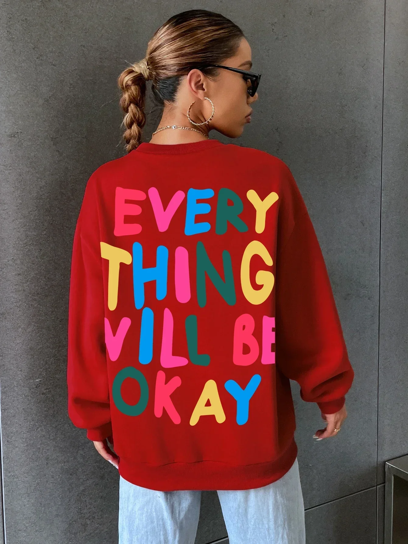 Miriam | Loose and warm sweater with a stylish crew neck - Image 4