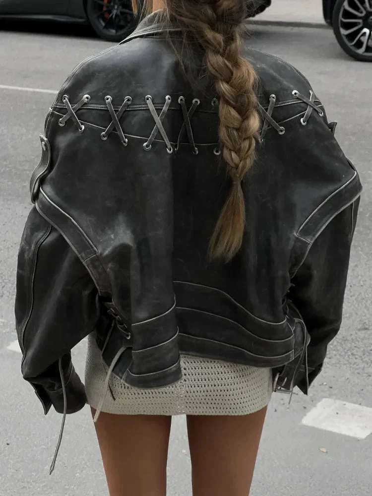Miriam | Stylish leather jacket - Image 2