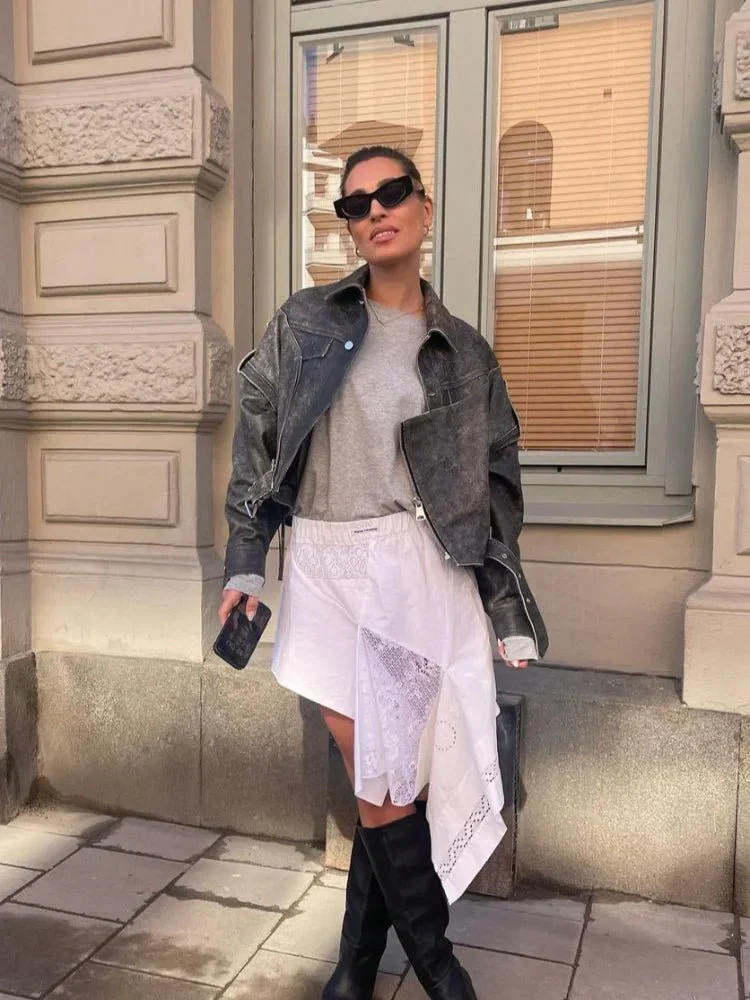 Miriam | Stylish leather jacket - Image 5