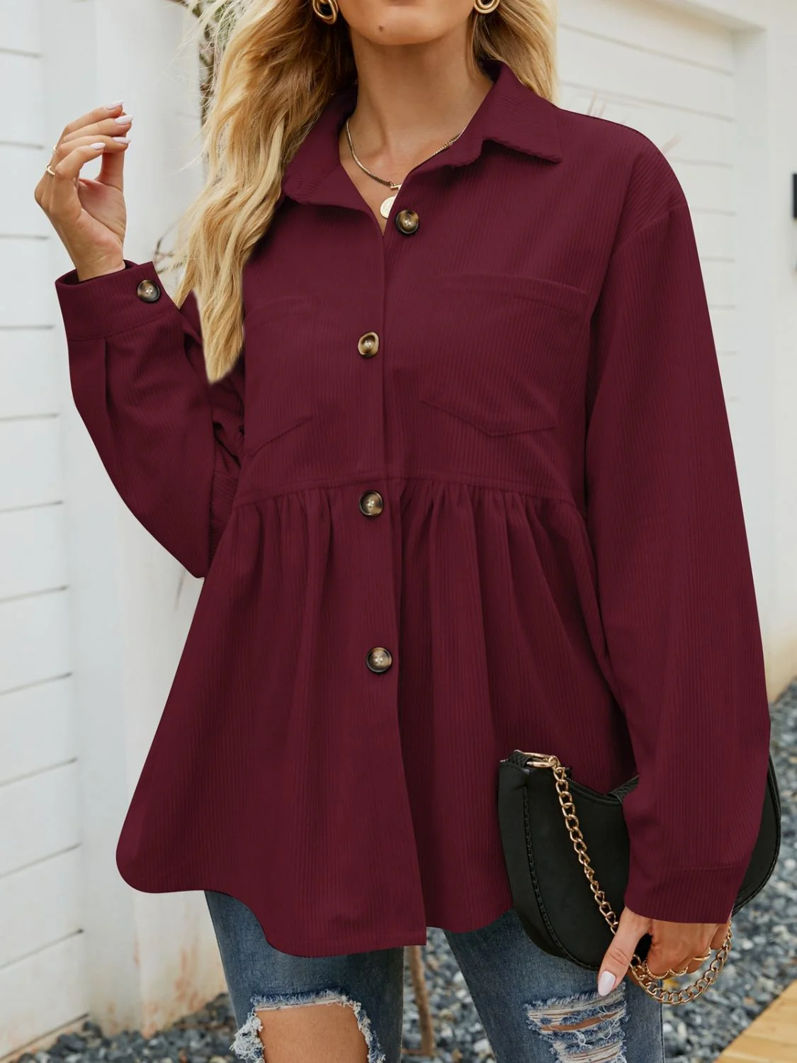 Mirjam | Button-down, long-sleeved shirt - Image 7