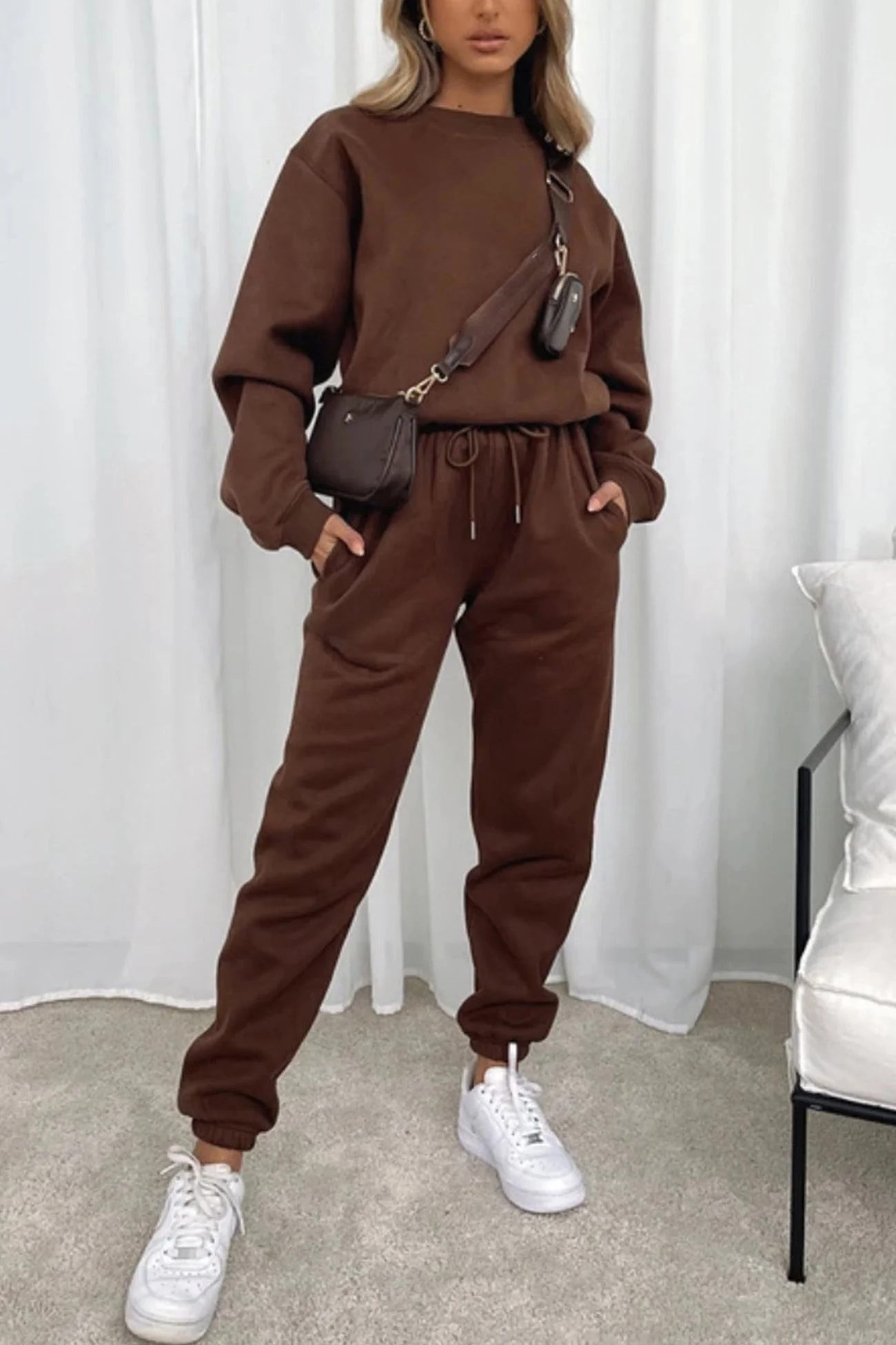 Mirjam | Solid sweatshirt pants set - Image 9