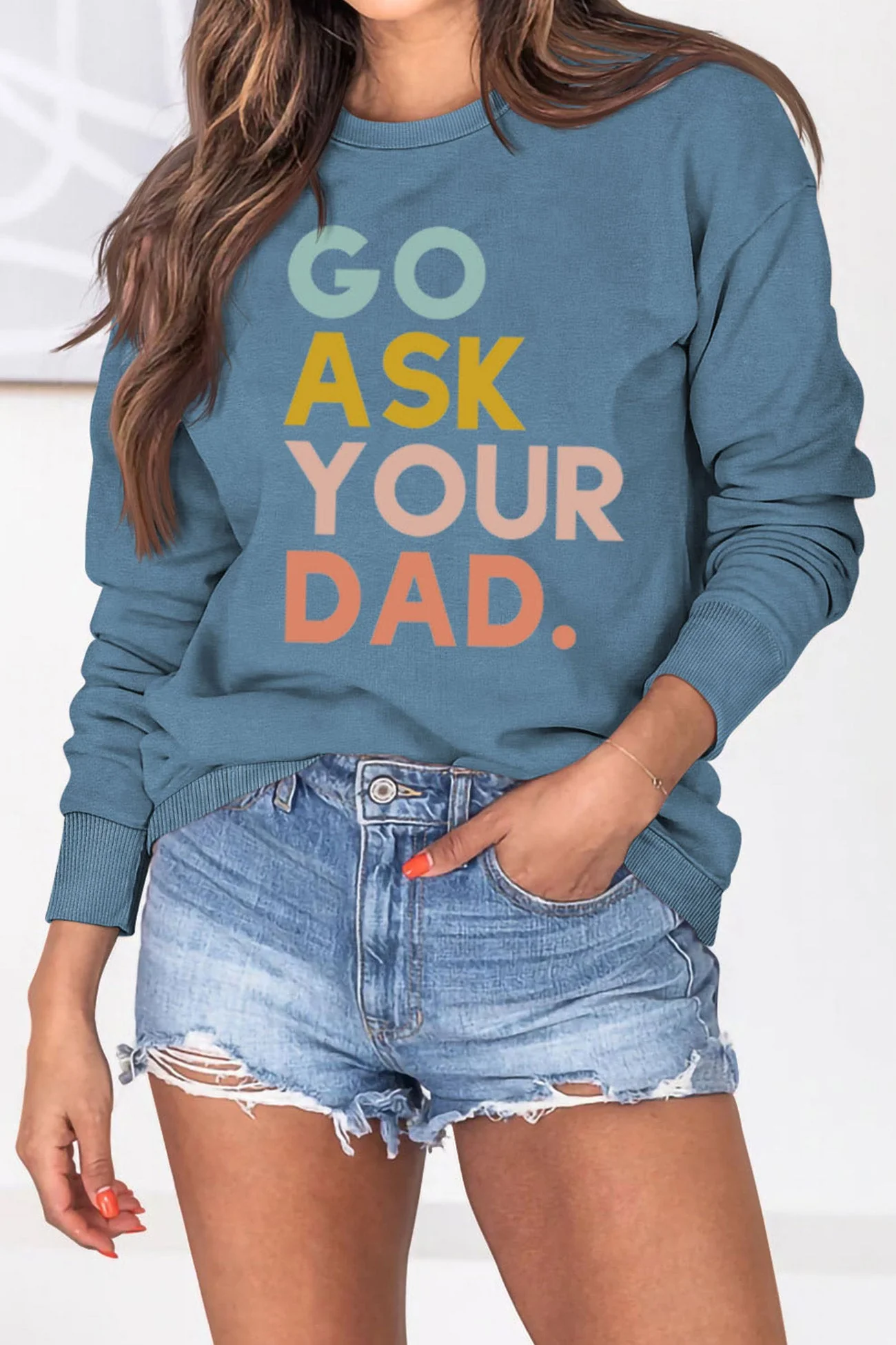 Monica | Go Ask Your Dad printed sweatshirt. - Image 3