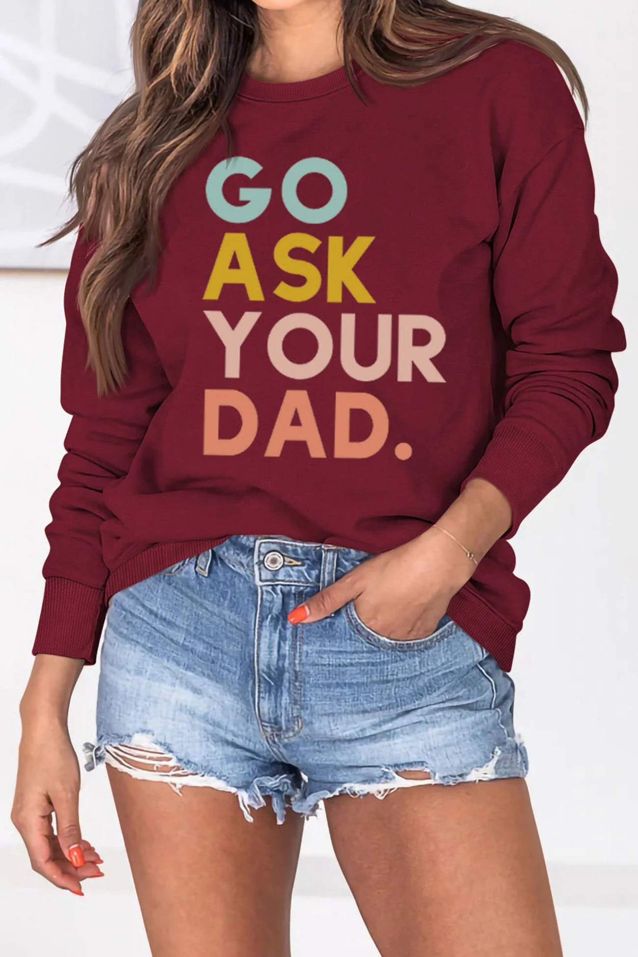 Monica | Go Ask Your Dad printed sweatshirt. - Image 7