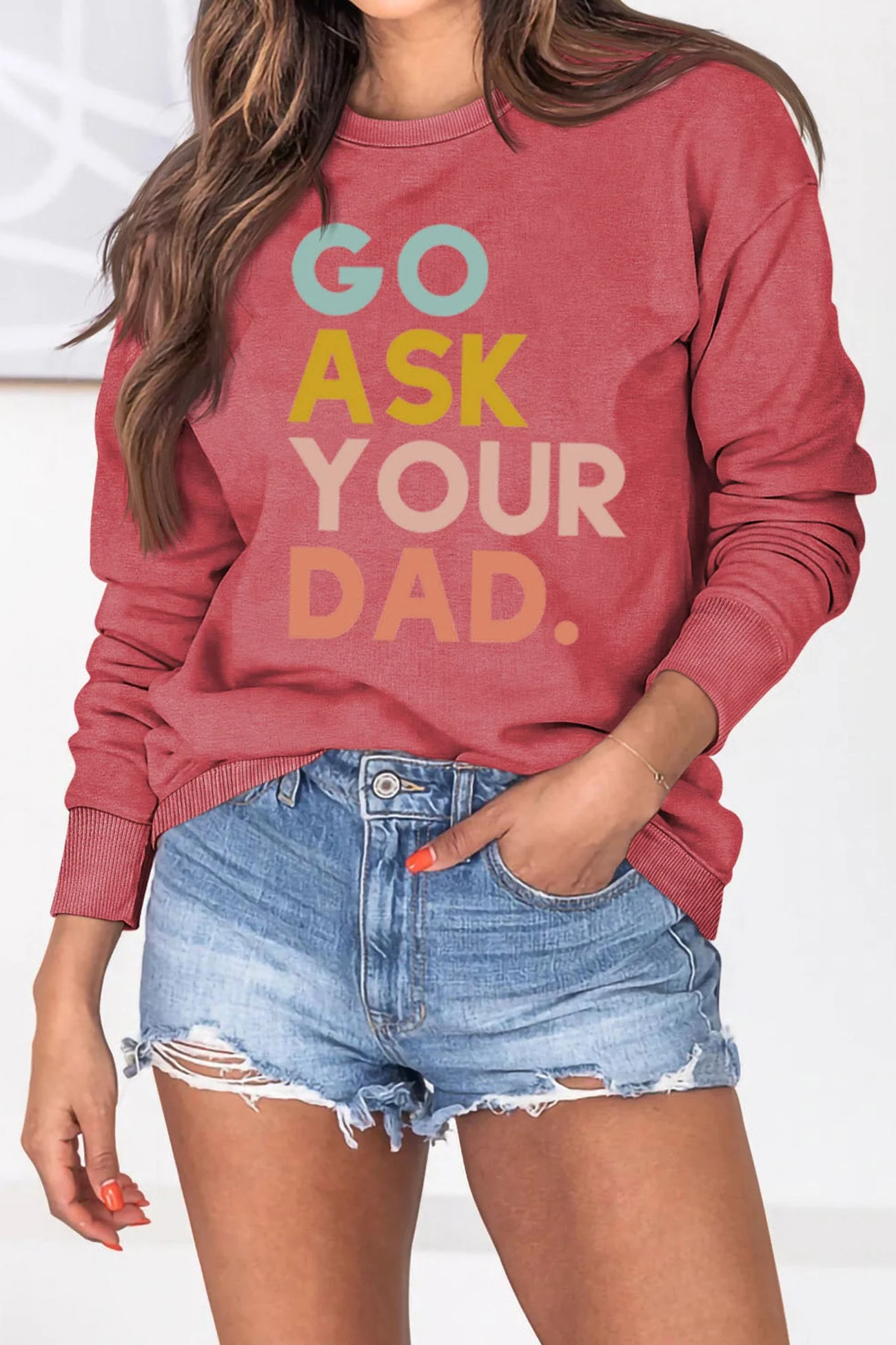 Monica | Go Ask Your Dad printed sweatshirt. - Image 8