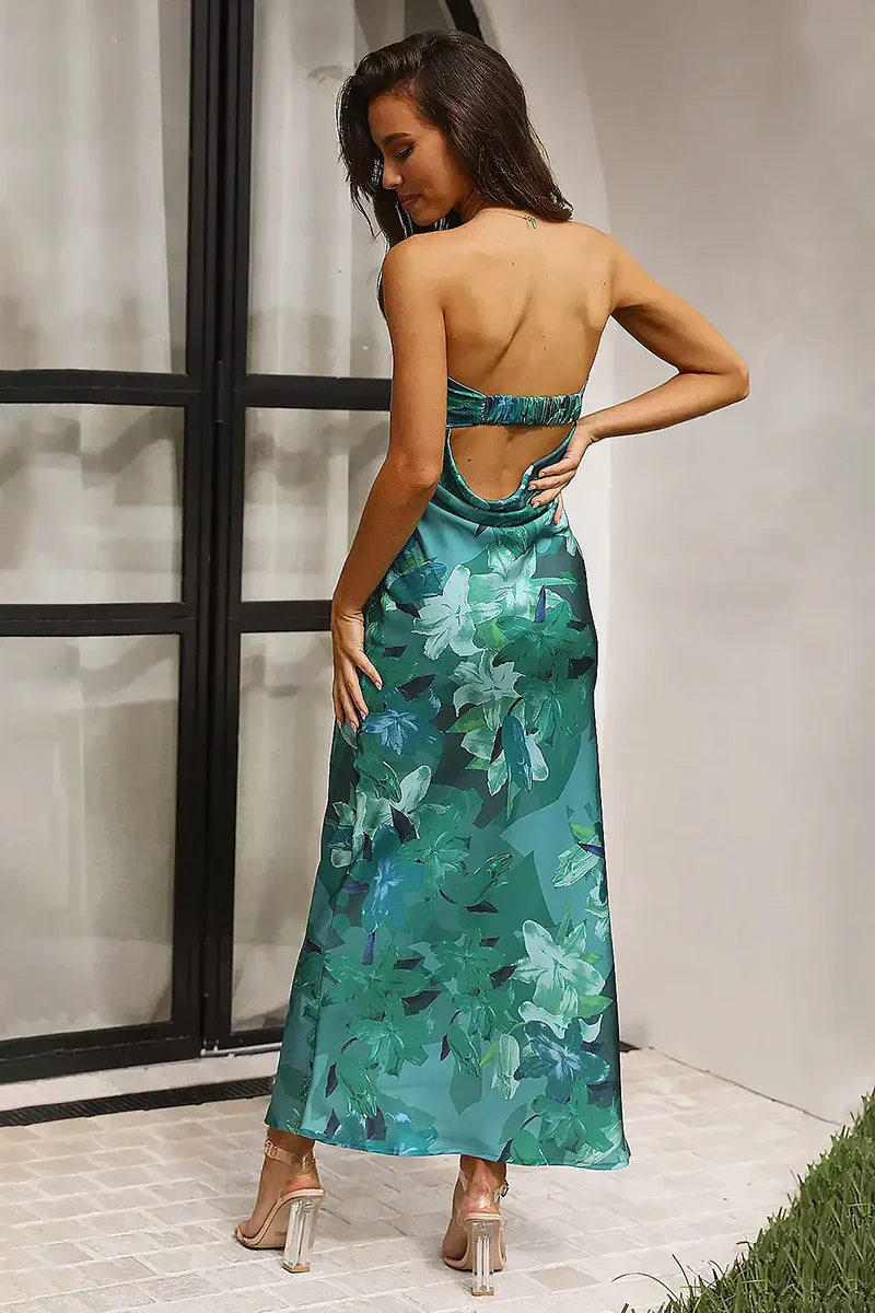Mónica® | Maxi Dress Green Print - Image 6