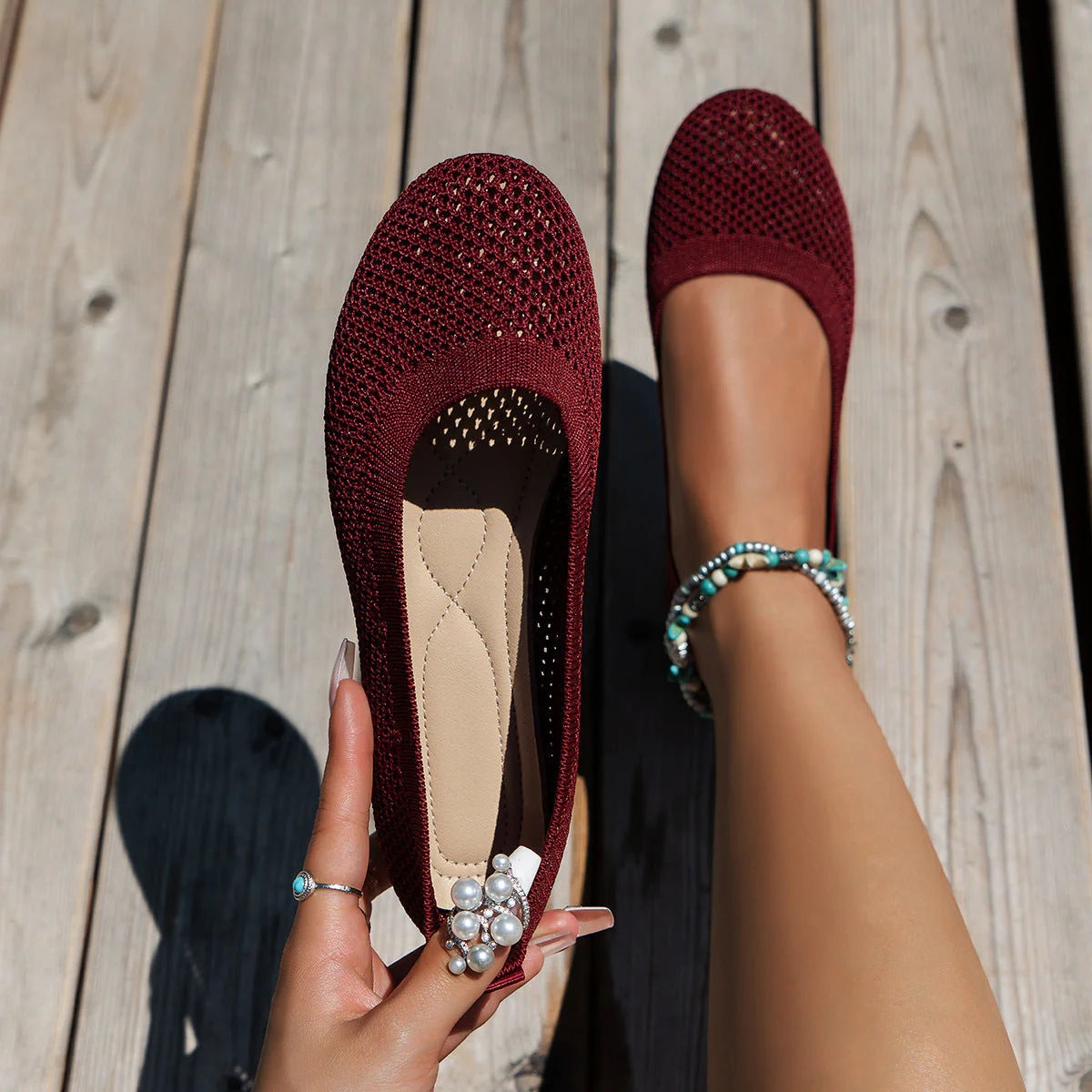 Mónica® | Women'S Breathable Knit Ballet Shoes - Image 12