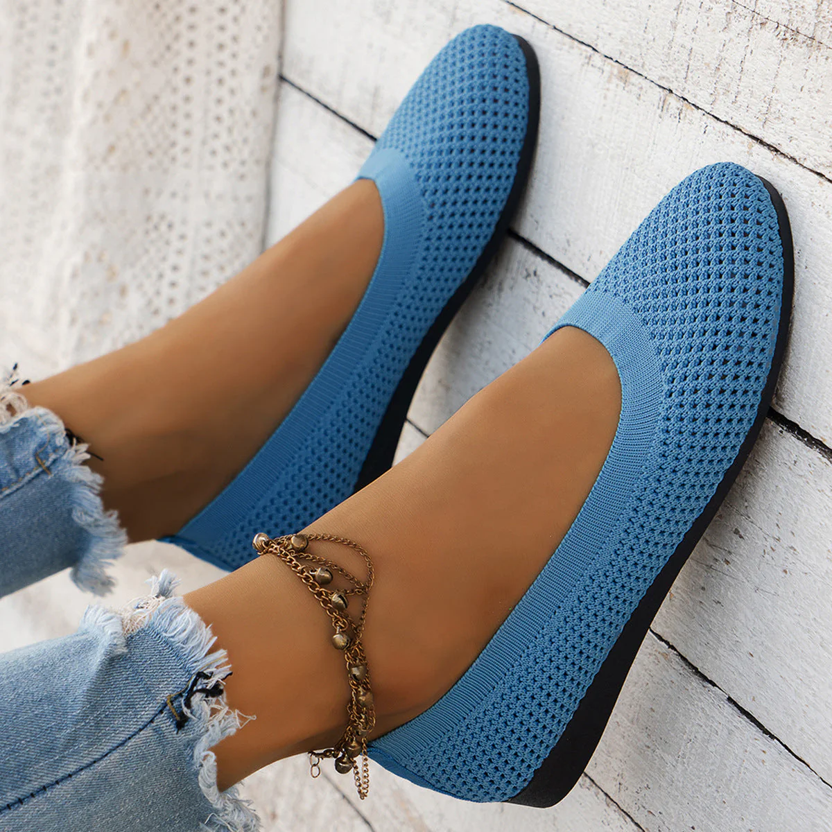 Mónica® | Women'S Breathable Knit Ballet Shoes - Image 8