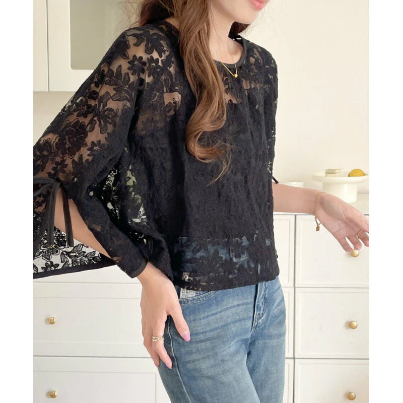 Mónica® | Women'S Floral Lace Overlay Blouse