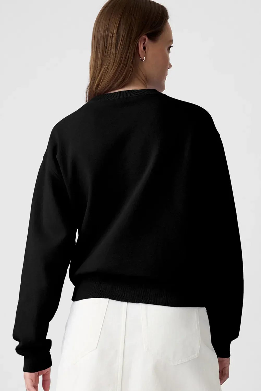 Monique | Graphic crew neck long sleeve sweatshirt - Image 2