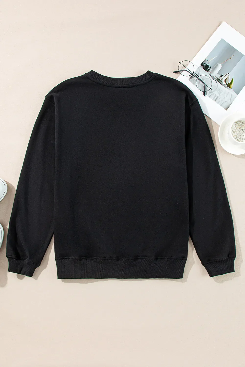 Monique | Graphic crew neck long sleeve sweatshirt - Image 4