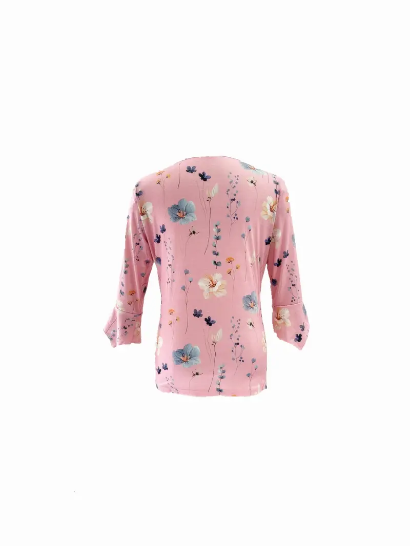 Morgan® | Floral Print Top With Buttons And Flared Sleeves - Image 21
