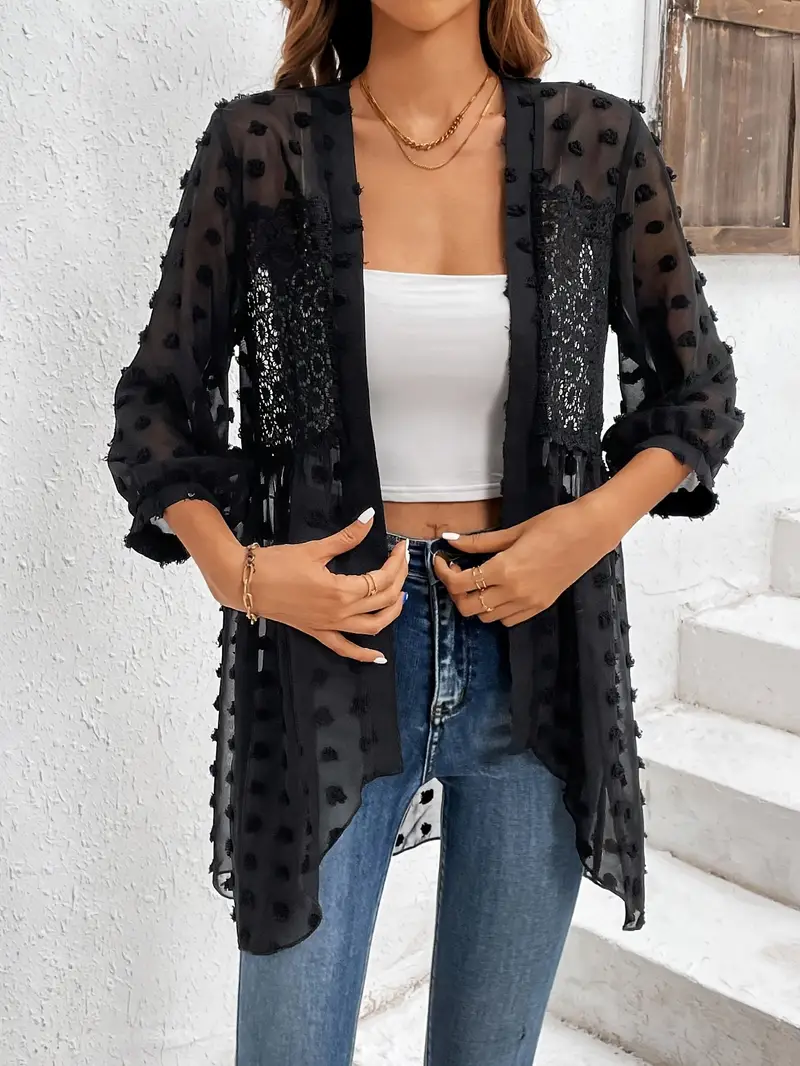Muriel® | Elegant Long Sleeve Lace Top - Image 2