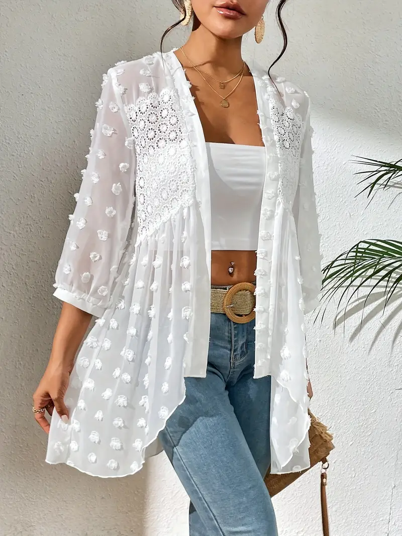 Muriel® | Elegant Long Sleeve Lace Top - Image 9