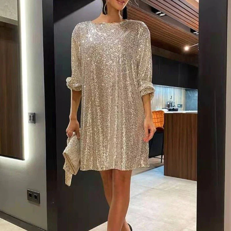 Myriam® | Glittery Sequin Party Dress - Image 2