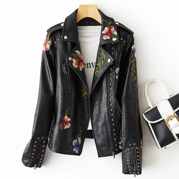 Myrtle | Retro leather jacket for women - Image 2