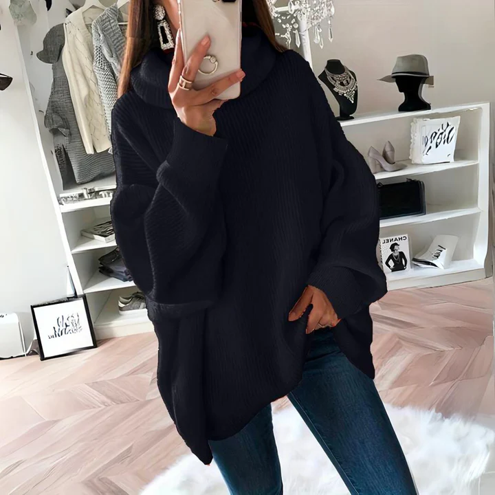 Nadia | elegant autumn sweater with oversized turtleneck for women - Image 5