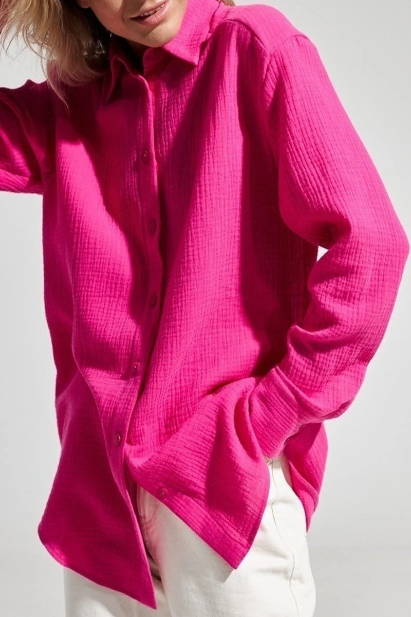 Nadia | Elegant tops with a plain turn-down collar - Image 7