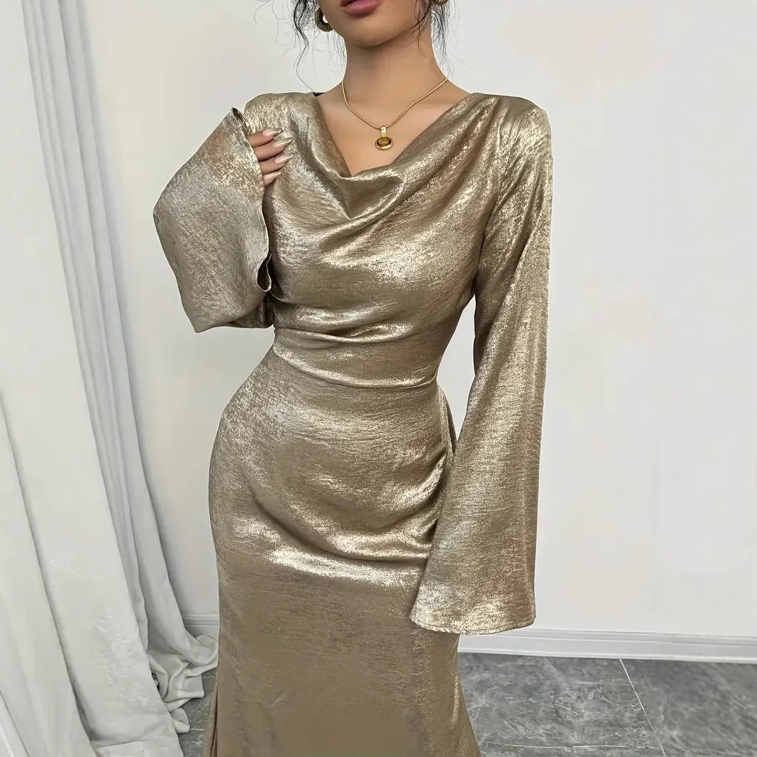 Nadia® | Women'S Evening Dress With Shiny Surface - Image 3