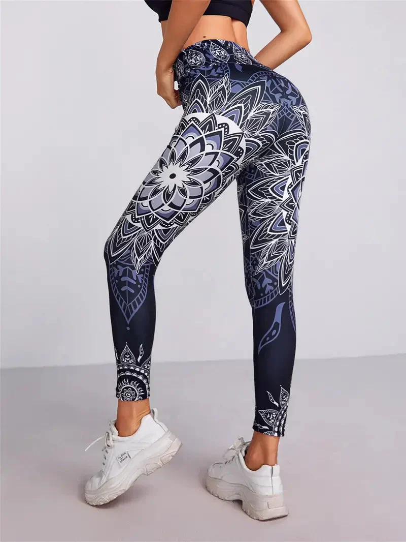 Nadia® | Women's leggings with floral pattern - Image 2