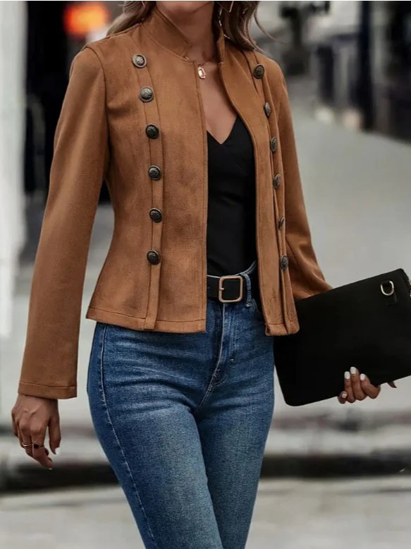 Nadine | Long sleeve suede jacket - Image 5
