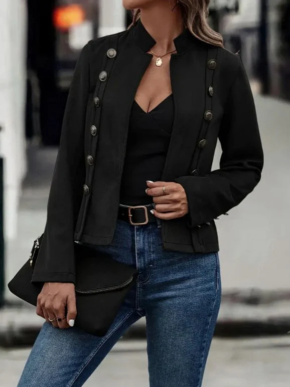 Nadine | Long sleeve suede jacket - Image 7