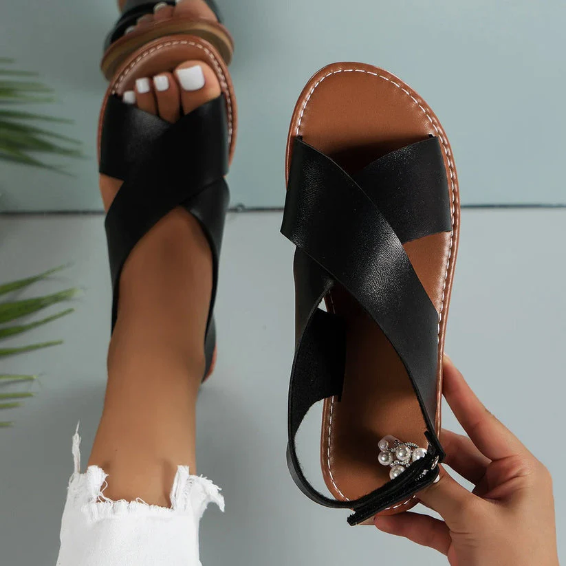 Nadine® | Women'S Leather Sandals With Buckle - Image 2
