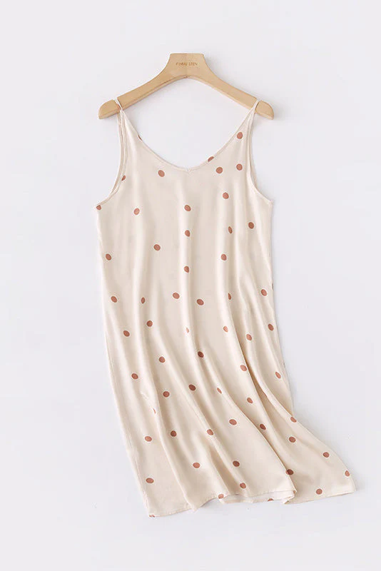 Nahir® | Printed Camisole Dress With Crossed Straps At The Back - Image 9