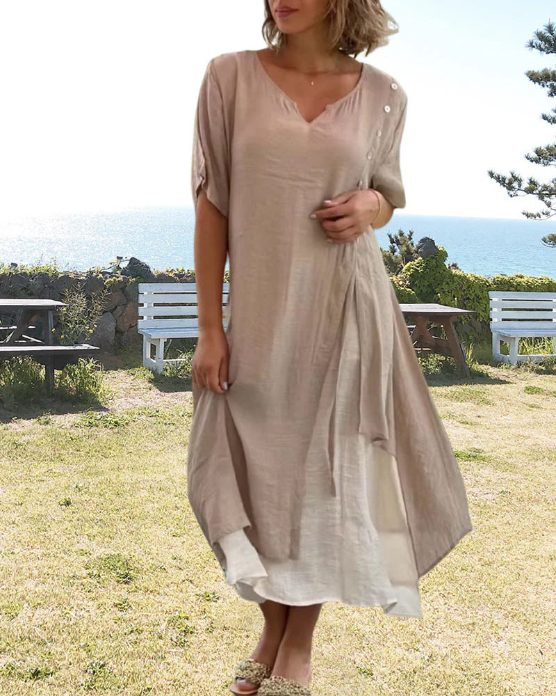 Narges® | Asymmetrical Dress With Short Sleeves - Image 5