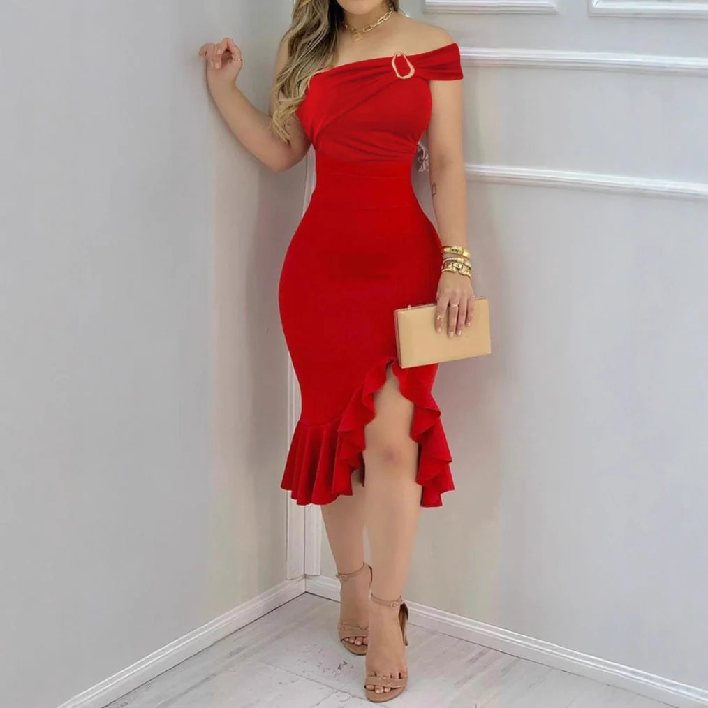 Natacha® | Women'S Evening Dress With Off-The-Shoulder Design And Voluminous Skirt - Image 3
