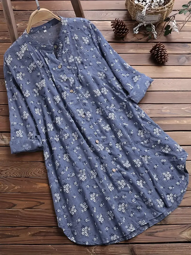 Natalia® | Classic Summer Shirt Floral Pattern - Image 3