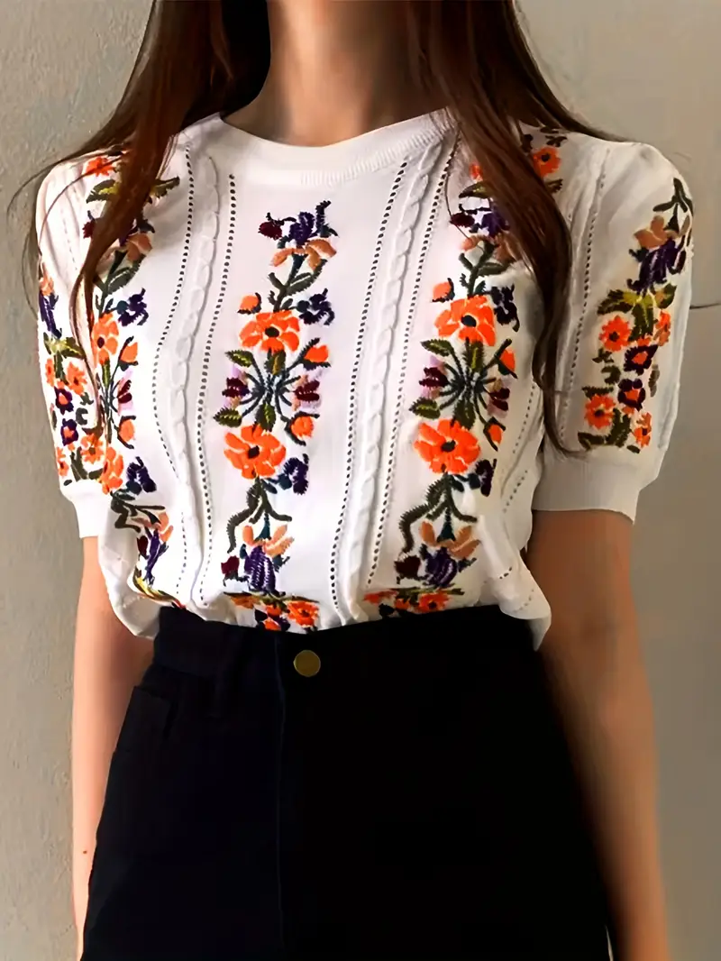 Natalia® | Cotton Knit Top
