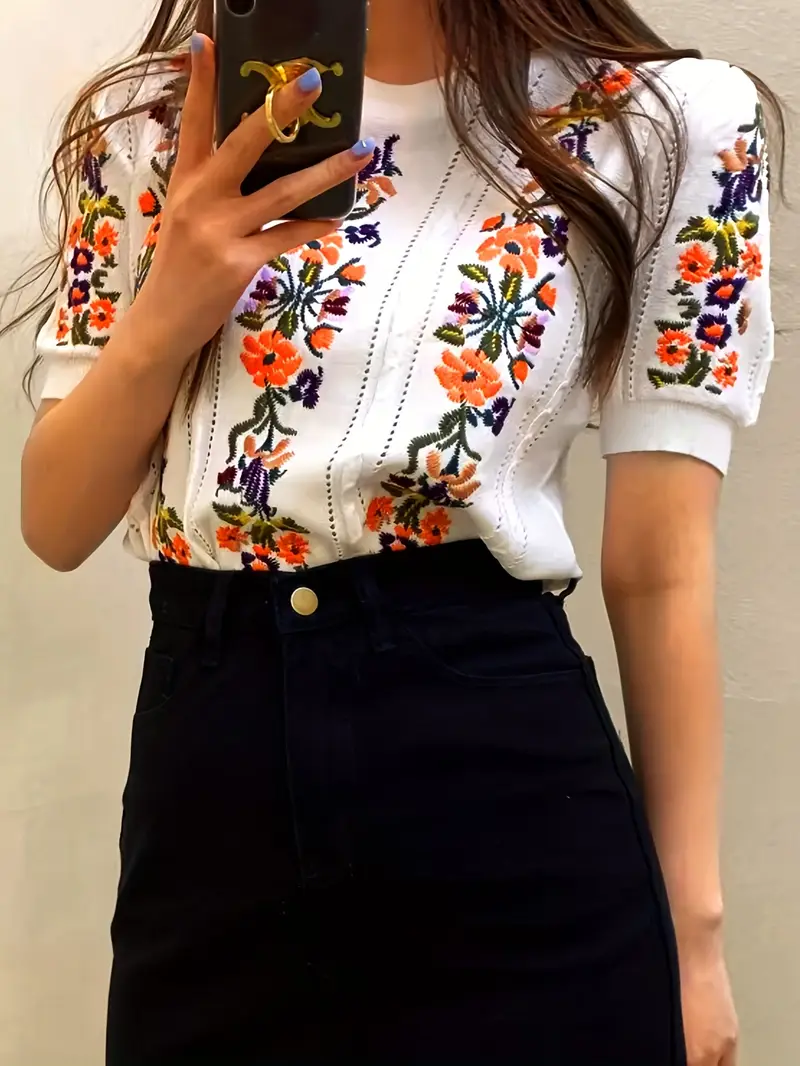 Natalia® | Cotton Knit Top - Image 3