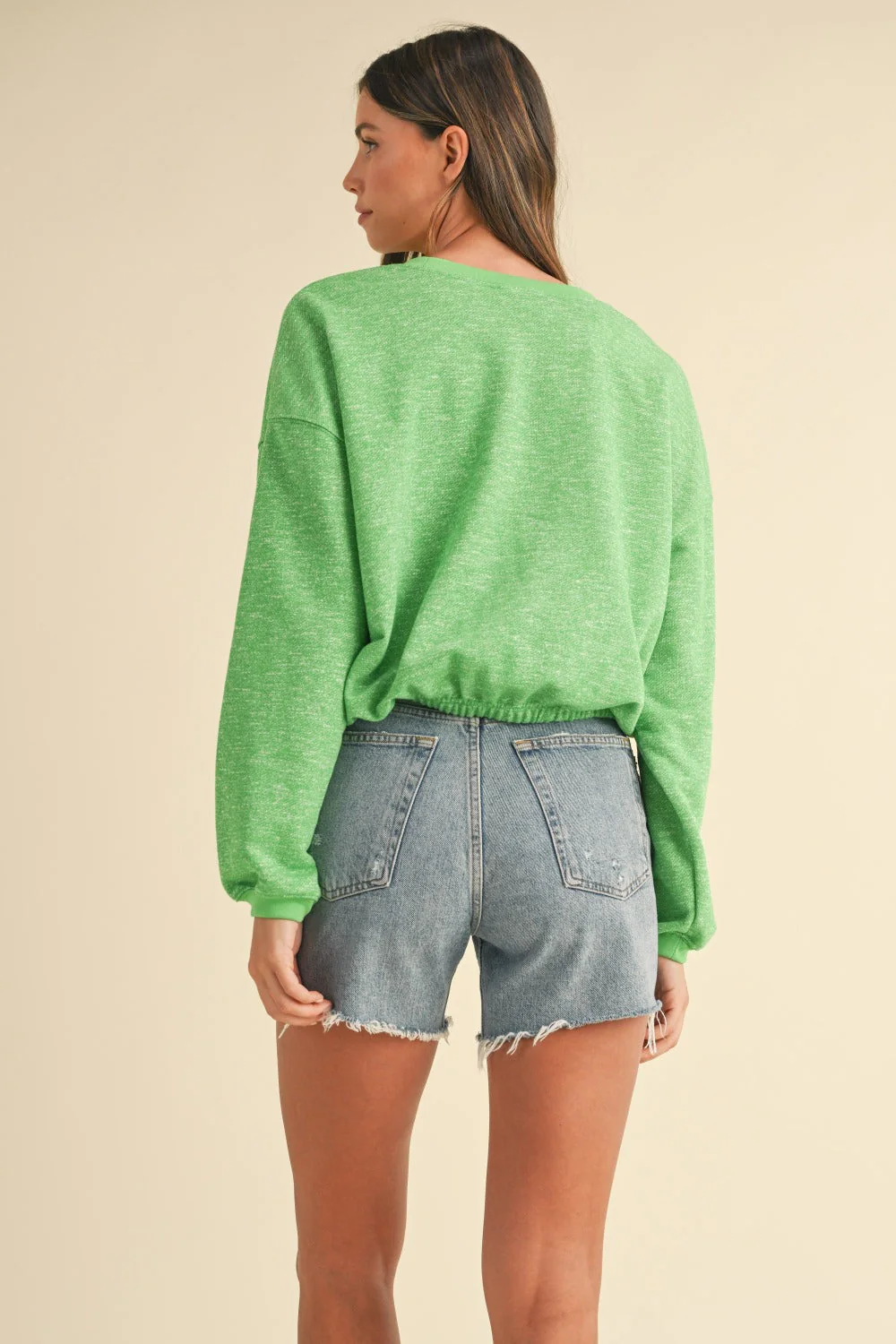 Natalia | Mable crew neck sweatshirt with letter embroidery - Image 2