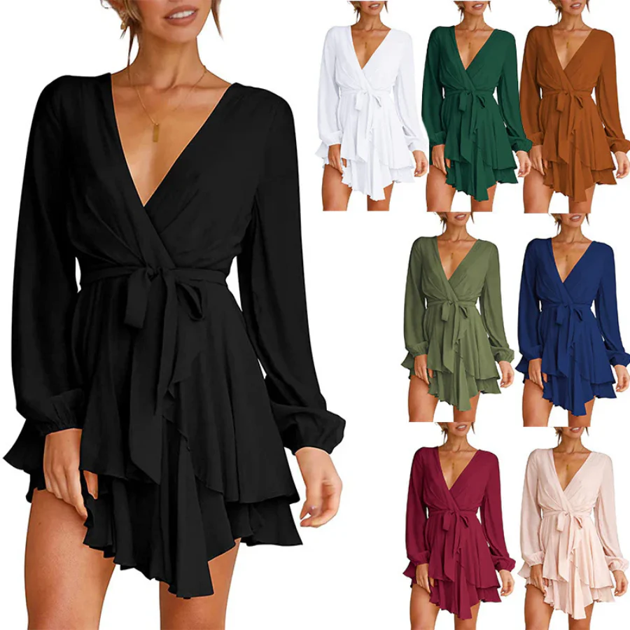 Natalia® | Summer Wrap Mini Dress - Image 8