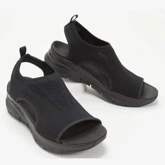 Natalia® | Women'S Breathable Knit Open Toe Slip-On Sandals