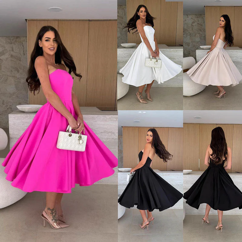 Natalia® | Women'S Evening Dress With A Swinging Skirt And Strapless Design