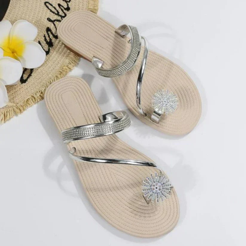 Natalie® | Sandals With A Pattern Of Snowflakes - Image 2