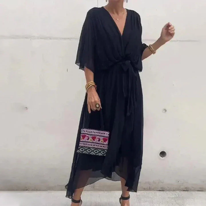 Natasha® | Midi Dress With V-Neckline And Loose Sleeves - Image 8