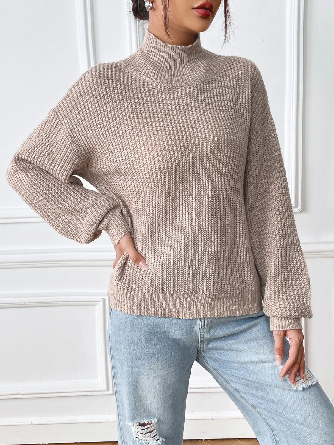 Nathalie | Turtleneck sweater with long sleeves