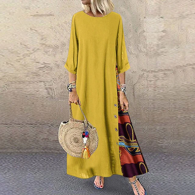 Natividad® | Cotton And Linen Summer Dress - Image 2
