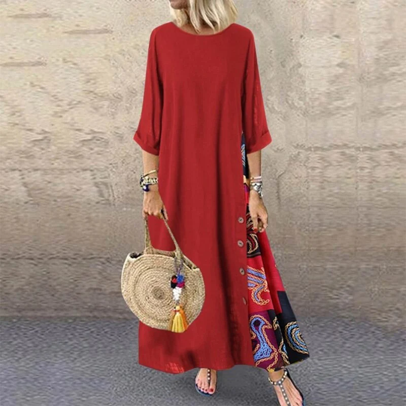 Natividad® | Cotton And Linen Summer Dress - Image 3