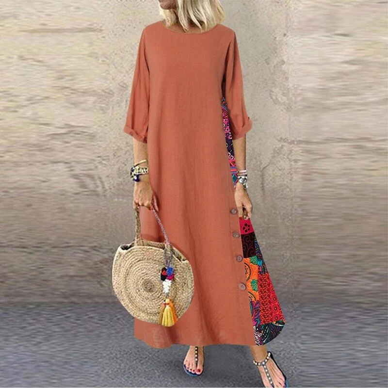 Natividad® | Cotton And Linen Summer Dress - Image 4