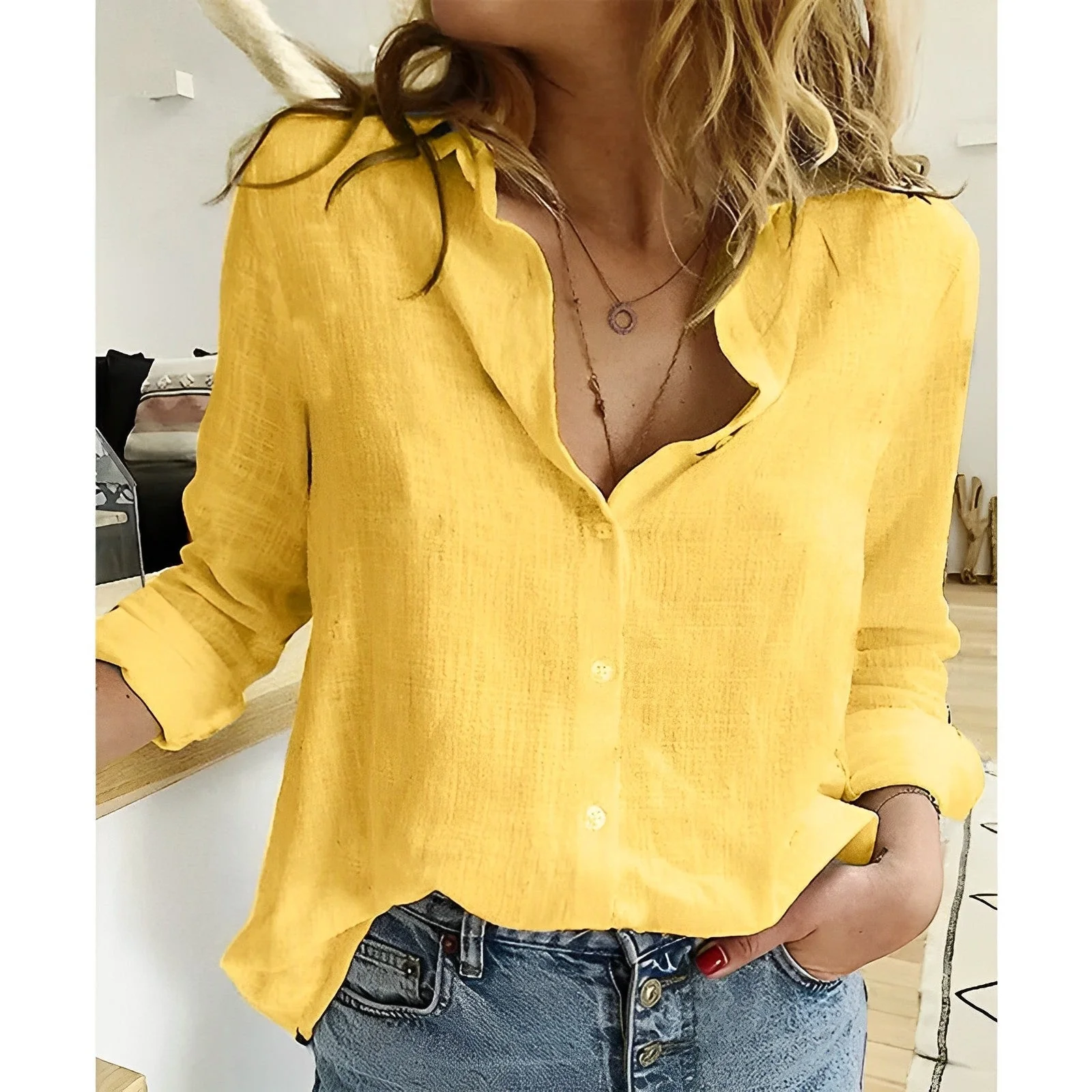 Nayeli® | High Quality, Lightweight Canvas Blouse - Image 5
