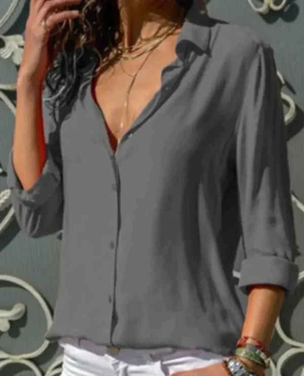 Nicolasa® | Classic blouse with button fastening - Image 3